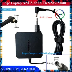 [Chân To] Sạc Laptop Asus K46CA, K56CA, K45A, K55A, X45C, X401A, F451M, X450CC, X550C, P550L K46 K56 - Nhập Khẩu PHỤ KIỆ