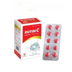 RUTIN C - Thực Phẩm Chức Năng Ngăn Chảy Máu Chân Răng, Thanh Nhiệt, Tăng Độ Bền Thành Mạch - Hộp 100 Viên Nén