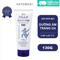 Sữa rửa mặt Hatomugi Cleansing Facial Foam chiết xuất ý dĩ dưỡng ẩm dưỡng trắng da Nhật Bản 130g