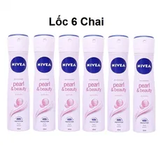Sỉ - Lốc 6 Chai Xịt Khử Mùi Nivea Pearl & Beauty 150ml - HSD 12/2026