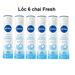 Sỉ - Lốc 6 Chai Xịt Khử Mùi Nivea Pearl & Beauty 150ml - HSD 12/2026