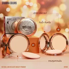 Phấn Nén SIVANNA COLORS Natural And Delicate Beauty Pơder Kiềm Dầu - Hàng Thái Chuẩn