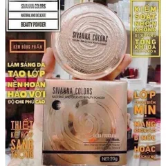 Phấn Nén SIVANNA COLORS Natural And Delicate Beauty Pơder Kiềm Dầu - Hàng Thái Chuẩn