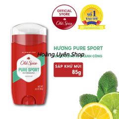 [Nội địa Mỹ] Lăn Sáp khử mùi Old Spice Pure Sport 85g (sáp xanh) Red Collection Made in USA