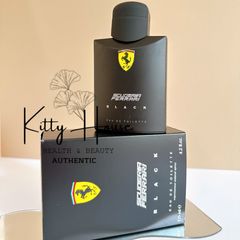 Nước Hoa Nam Scuderia Ferrari Black EDT 125ml - Hương Thơm Tươi Mát, Sang Trọng, Phong Cách Hiện Đại và Nam Tính