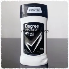 [USA] Lăn sáp khử mùi nam Degree men UltraClear Black & White 76g (sáp trắng) chống ố áo