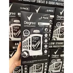 [USA] Lăn sáp khử mùi nam Degree men UltraClear Black & White 76g (sáp trắng) chống ố áo