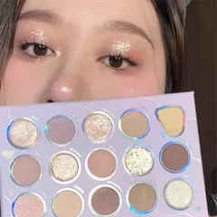 Set phấn mắt 15 ô Sweet Mint mịn mượt lên màu cực chuẩn, Bảng phấn mắt nội địa Trung Sweet Mint với tone cam nâu