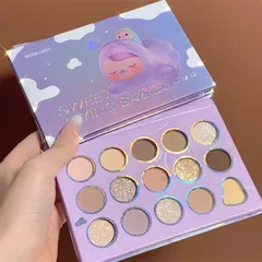 Set phấn mắt 15 ô Sweet Mint mịn mượt lên màu cực chuẩn, Bảng phấn mắt nội địa Trung Sweet Mint với tone cam nâu