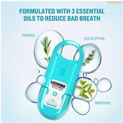 Vĩ 2 Xịt thơm miệng diệt khuẩn Listerine 7,7ml Cool Mint Pockeymist Mỹ