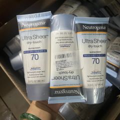 (Date 8/2027) Kem Chống Nắng Neutrogena Ultra Sheer Dry Touch SPF 70