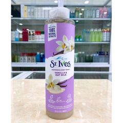 Sữa Tắm Stives vanilla Và sữa yến mạch 650ml - nhập khẩu từ Mỹ