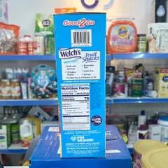 Mỹ - Hộp Kẹo Dẻo Trái Cây Welch's Fruit Snacks  90 Gói hương trái cây Date 6/2026 Kẹo Dẻo Welch