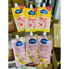 Combo 3 Gói Sữa Dưỡng Thể Vaseline 50X 30ml dưỡng trắng da có chống nắng 30ml