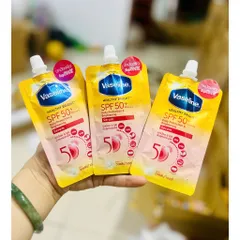 Combo 3 Gói Sữa Dưỡng Thể Vaseline 50X 30ml dưỡng trắng da có chống nắng 30ml
