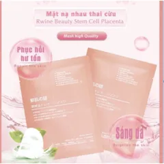 Combo 10 Mặt Nạ Nhau Thai Cừu Cuống Rốn Tế Bào Gốc Nhật Bản Rwine Beauty Cấp Ârm,Dưỡng Da,Tái Tạo Collagen
