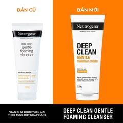 [HCM] Sữa Rửa Mặt Neutrogena Deep Clean Làm Sạch Sâu Kiểm Soát Nhờn 100g