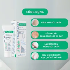 HSD 6/2026 - Kem Nứt Gót Chân Medicosh Callucare Giảm Nứt Nẻ, Chai Sạn, Thô Ráp Gót Chân 50ml