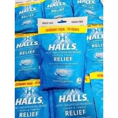 KẸO NGẬM HALLS 70 viên – không đường và có đường - Hàng Mỹ