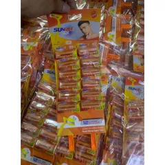 Vĩ 12 Cây Dao Cạo Râu Thái Lan SUNREE 2 LƯỠI (Màu Vàng)