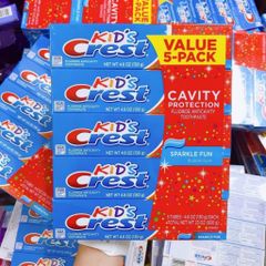 [Tuýp lớn 130g] Kem Đánh Răng Crest Kid’s của Mỹ -Kem Đánh Răng Trẻ Em