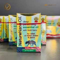 Dầu con Gấu Nature Nano Oil Nanogize -Dầu gió thiên nhiên hiệu con gấu Nhập Khẩu Mỹ Nature Nano Oil 8ml