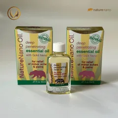 Dầu con Gấu Nature Nano Oil Nanogize -Dầu gió thiên nhiên hiệu con gấu Nhập Khẩu Mỹ Nature Nano Oil 8ml
