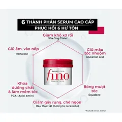 Kem ủ tóc, Hập tóc cải thiện tóc hư tổn Fino Premium Touch 230 g Nhật Bản