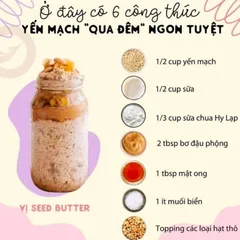 Combo 1 yến mạch  1 hạt chia ( Yến Mạch Hafer Flocken 500g + Hạt Chia 500g)