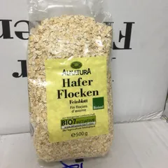 Yến mạch Hafer Flocken Bio Alnatura Đức cán vỡ/ Cán Dẹp Túi 500 g