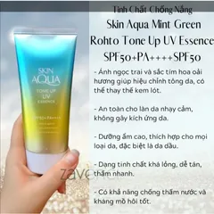 Kem Chống Nắng Nhật Bản Skin Aqua nâng tone trắng sáng Tone up UV SPF 50+ PA++++ 80gr