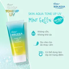 Kem Chống Nắng Nhật Bản Skin Aqua nâng tone trắng sáng Tone up UV SPF 50+ PA++++ 80gr