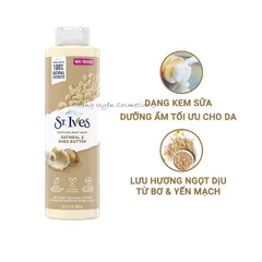 Sữa tắm dưỡng da St.Ives Yến mạch và Bơ 650ml - Mẫu Mới ( Nhiều Mùi lựa chọn)