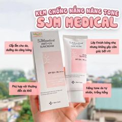 Kem chống nắng SJM Medical chống nắng tốt bảo vệ da khỏi các tác hại từ môi trường SPF 50+/PA++++ [Chính hãng]