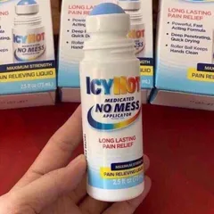 Dầu Xoa Bóp Dạng Lăn Icy Hot Medicated No Mess Applicator Pain Relieving Liquid 59ml