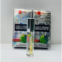 1 Chai - Dầu gió Trắng Con Ó mùi Oải Hương dạng lăn Eagle Brand Medicated Oil Lavender chai 8ml
