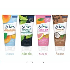 ( MẪU MỚI ) NHẬP KHẨU MỸ  SỮA RỬA MẶT-TẨY TẾ BÀO CHẾT ST.IVES 170gr