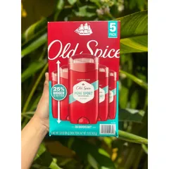 Lăn Khử Mùi OLD SPICE 85g sáp xanh - Hàng mỹ - hương cam chanh không nồng - không vàng áo Lăn buồm đỏ