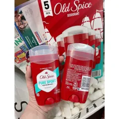 Lăn Khử Mùi OLD SPICE 85g sáp xanh - Hàng mỹ - hương cam chanh không nồng - không vàng áo Lăn buồm đỏ