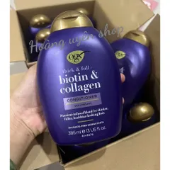 Dầu gội / Dầu xả làm dày tóc OGX Thick & Full bổ sung Biotin Collagen 385ml - Hàng Công ty