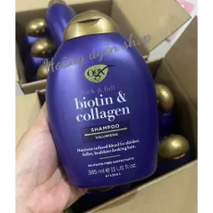 Dầu gội / Dầu xả làm dày tóc OGX Thick & Full bổ sung Biotin Collagen 385ml - Hàng Công ty