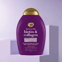 Dầu gội / Dầu xả làm dày tóc OGX Thick & Full bổ sung Biotin Collagen 385ml - Hàng Công ty