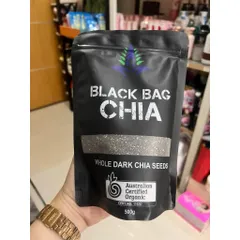 HCM - Hạt chia Úc Black Bag Chia Whole Dark Chia Seeds 500g