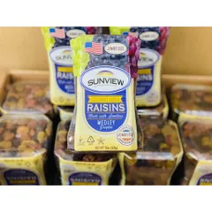 Nho 3 màu traí nhỏ -Combo 2 Hộp Nho Khô SUNVIEW RAISINS 425G Nho thập cẩm