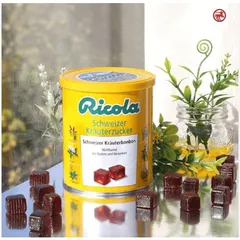 Kẹo ngậm thảo dược Ricola Original Đức hộp 180 viên giảm ho, khàn giọng 250g