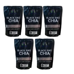 Combo 5 Gói Hạt chia Úc Black Bag Chia Whole Dark Chia Seeds 500g (Sỉ)