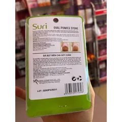 Đá Chà Chân Bọt Biển Chà Gót Chân Suri Mira Oval Pumice Stone Hàn Quốc