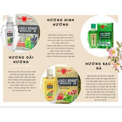 [ Hàng Mỹ ] Dầu Gió Con Ó Xanh,Trắng, Vàng chính hãng Eagle Brand 24 ml (Phân Loại)
