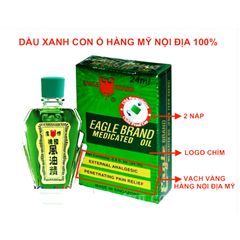 [ Hàng Mỹ ] Dầu Gió Con Ó Xanh,Trắng, Vàng chính hãng Eagle Brand 24 ml (Phân Loại)