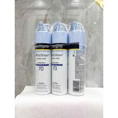 Xịt Chống Nắng hằng ngày SPF70 Neutrogen.a Sunscreen Broad Spectrum 141g của Mỹ